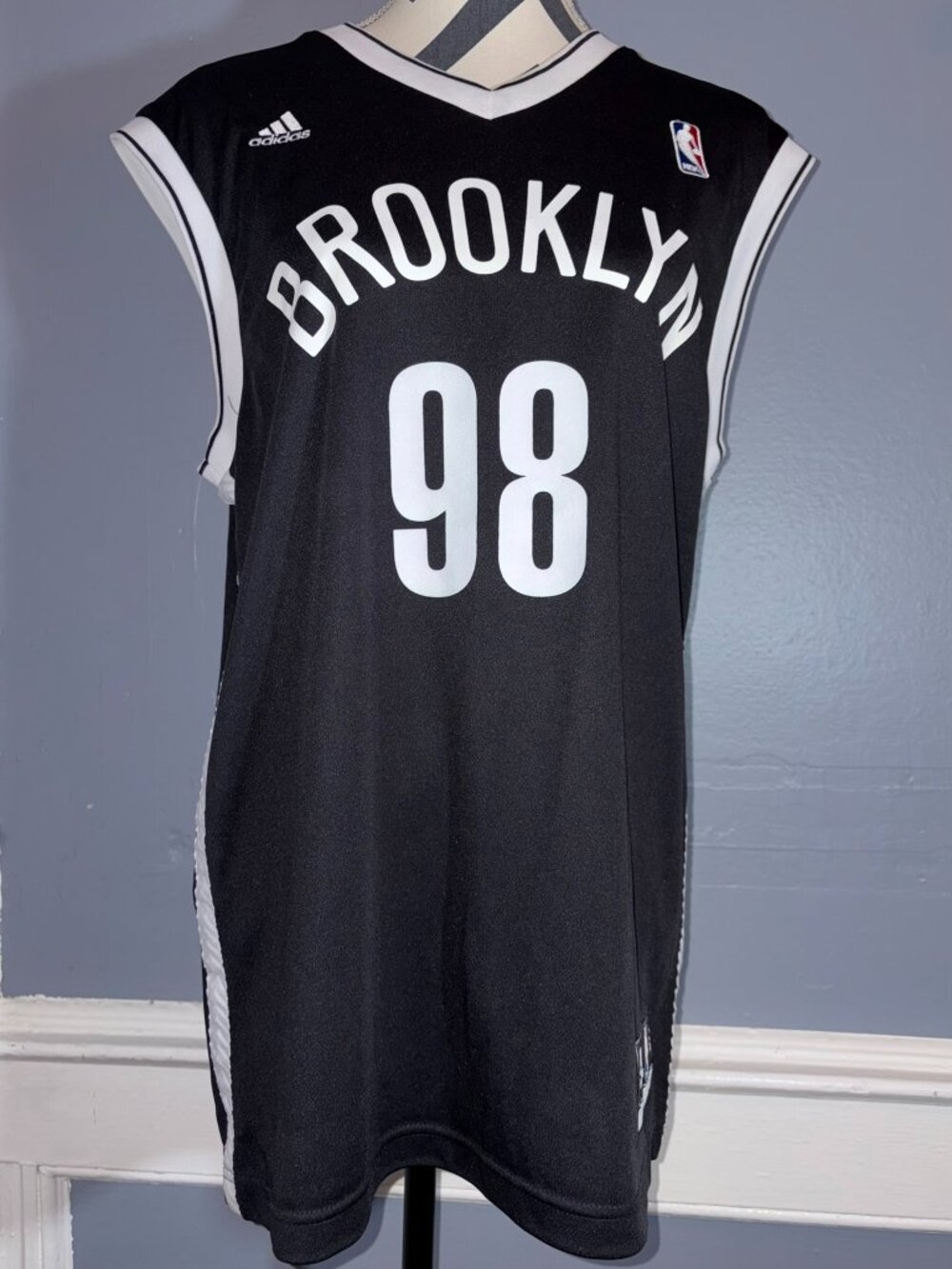 Vintage Adidas NBA Brooklyn Nets Jason Collins #98 Jersey Small